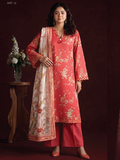 RHEA 3-Piece Unstitched Leather Linen Suit