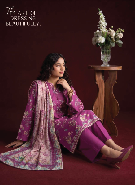 RHEA 3-Piece Unstitched Leather Linen Suit