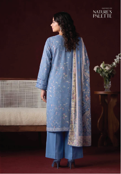 RHEA 3-Piece Unstitched Leather Linen Suit