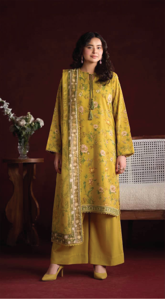 RHEA 3-Piece Unstitched Leather Linen Suit