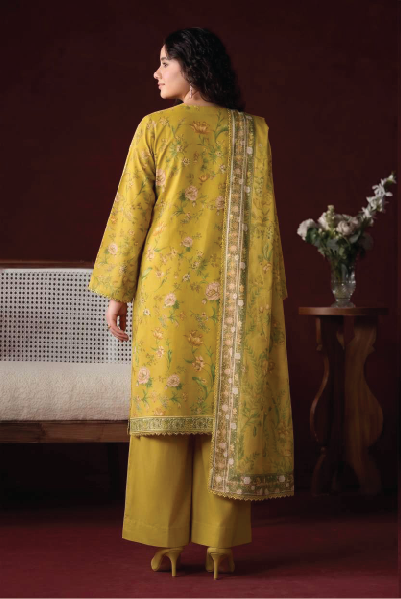RHEA 3-Piece Unstitched Leather Linen Suit