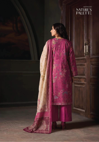 RHEA 3-Piece Unstitched Leather Linen Suit