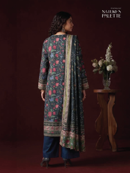 RHEA 3-Piece Unstitched Leather Linen Suit