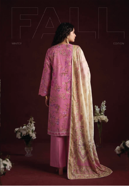 RHEA 3-Piece Unstitched Leather Linen Suit